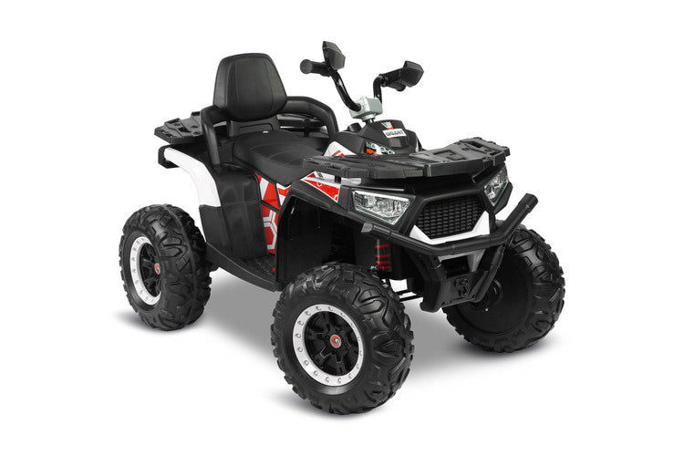 Акумулаторен Автомобил Quad Gigant Бял Caretero Toyz --- BebeMama