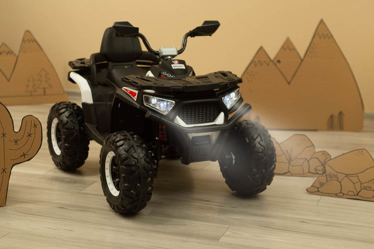 Акумулаторен Автомобил Quad Gigant Бял Caretero Toyz --- BebeMama