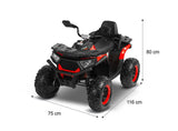 Акумулаторен Автомобил Quad Gigant Син Caretero Toyz --- BebeMama