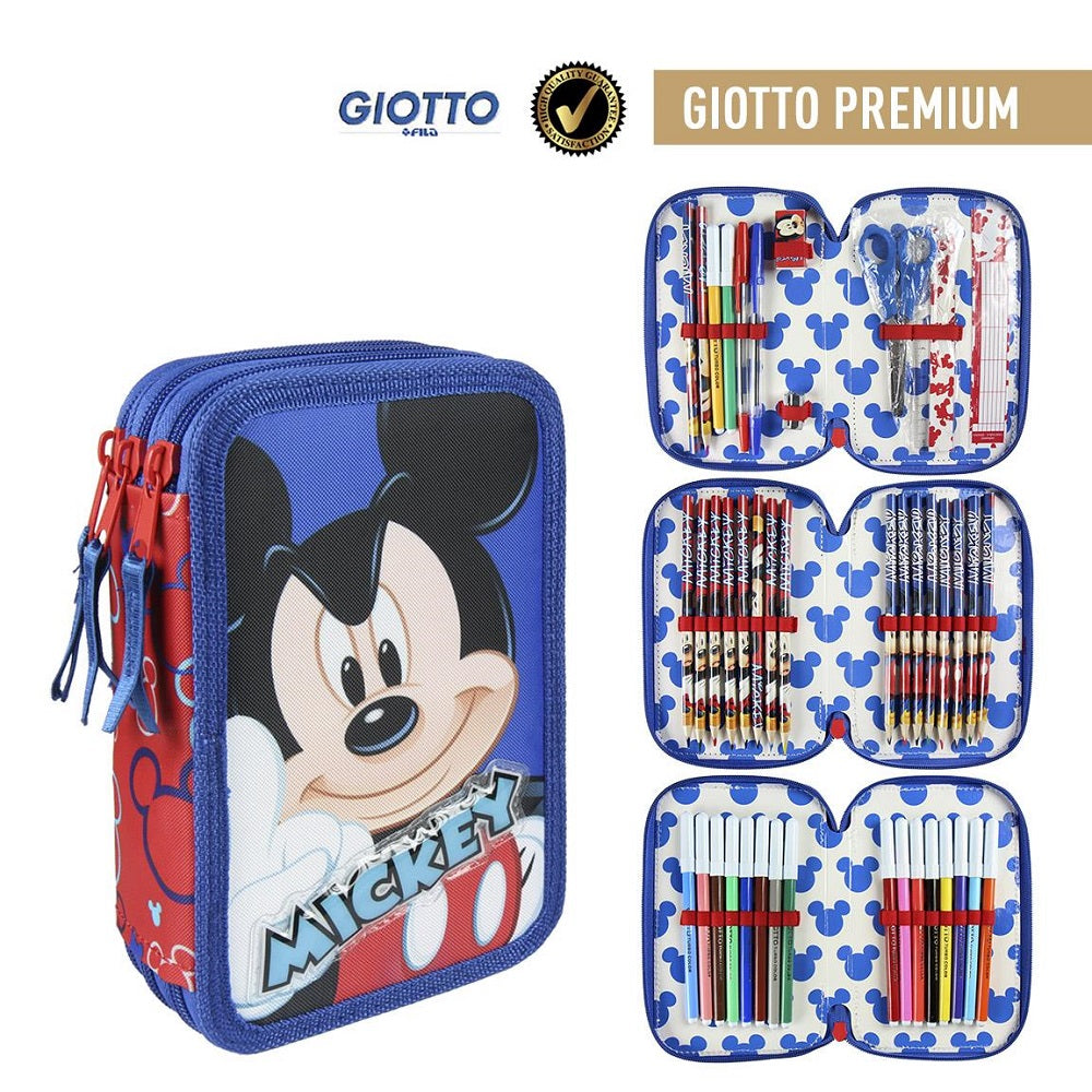 Несесер Три Ципа Пълен Mickey