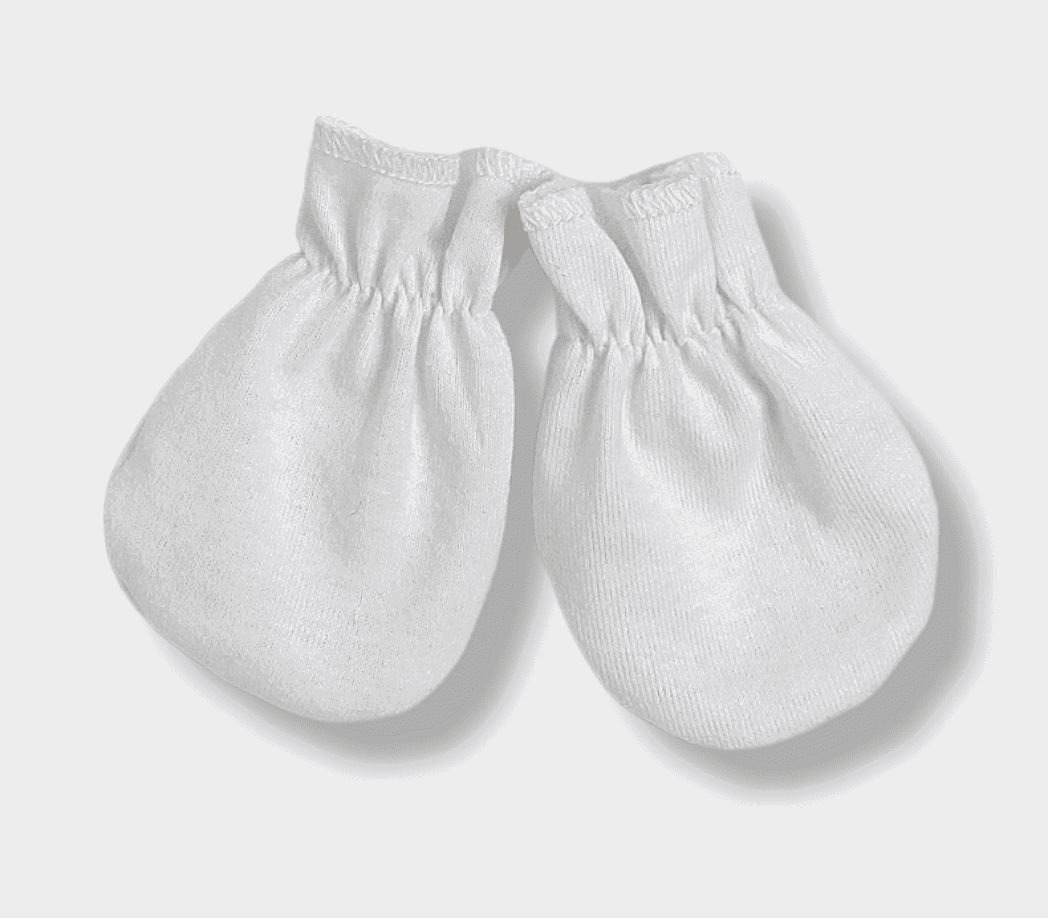 Rainy Бебешки Ръкавички С Ластик Екрю --- BebeMama