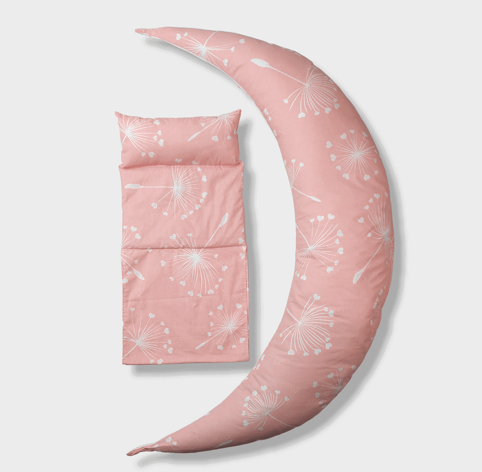 Rainy Възглавница За Кърмене 10В1 Розови Глухарчета --- BebeMama