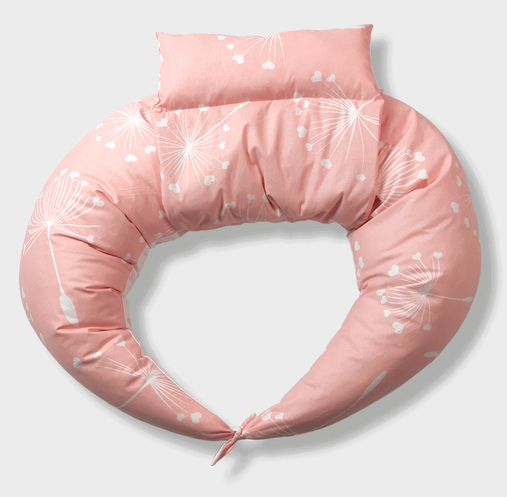 Rainy Възглавница За Кърмене 10В1 Розови Глухарчета --- BebeMama