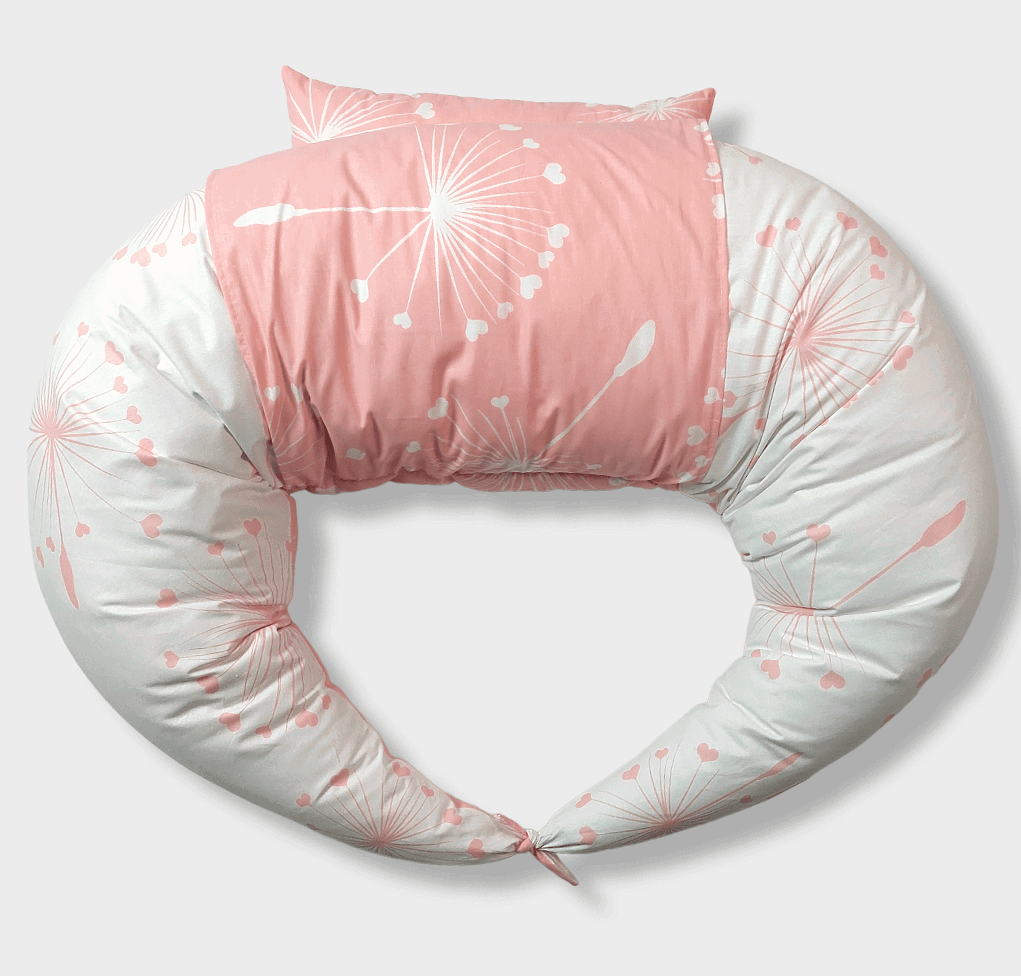 Rainy Възглавница За Кърмене 10В1 Розови Глухарчета --- BebeMama