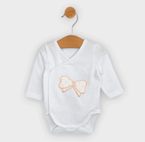 Rainy Бебешко Боди Панделка Със Странично Закопчаване 48-68 См. Бял --- BebeMama