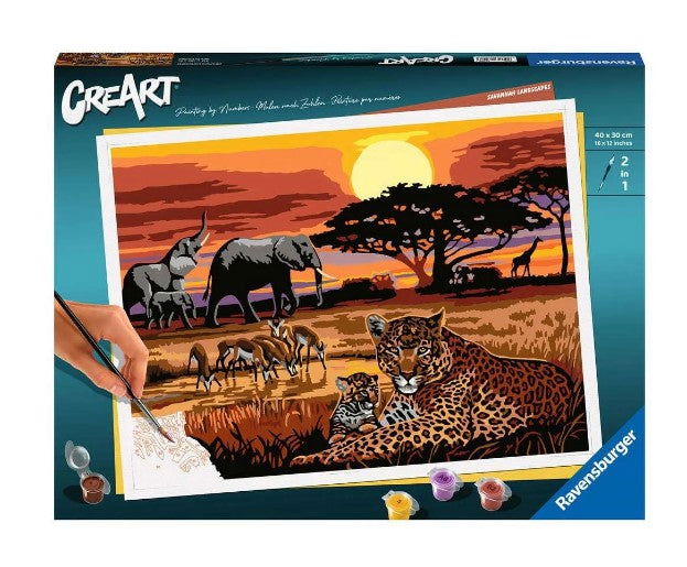 Ravensburger - Рисувателна Галерия - Савана Пейзажи --- BebeMama