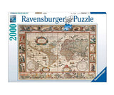 Ravensburger - Пъзел 2000 Ел. - Карта На Света 1650 Година --- BebeMama