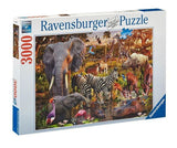 Ravensburger - Пъзел 3000 Ел. - Животни В Африка --- BebeMama
