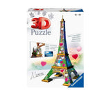 Ravensburger - 3D Пъзел 216 Ел. - Айфелова Кула Любовно Издание --- BebeMama