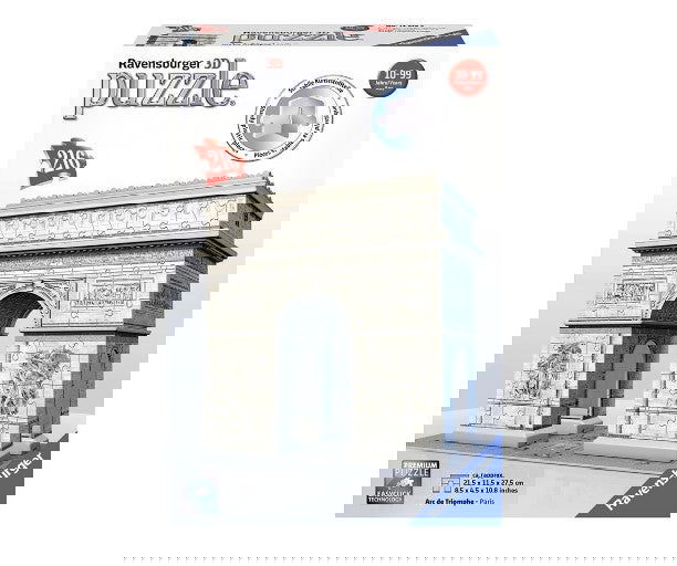 Ravensburger - 3D Пъзел 216 Ел. - Триумфалната Арка --- BebeMama