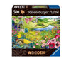 Ravensburger -Дървен Пъзел 500 Ел. - Дива Градина --- BebeMama