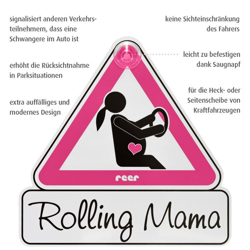Автомобилен Знак За Бременни Жени Reer Mommyline 88014 --- BebeMama