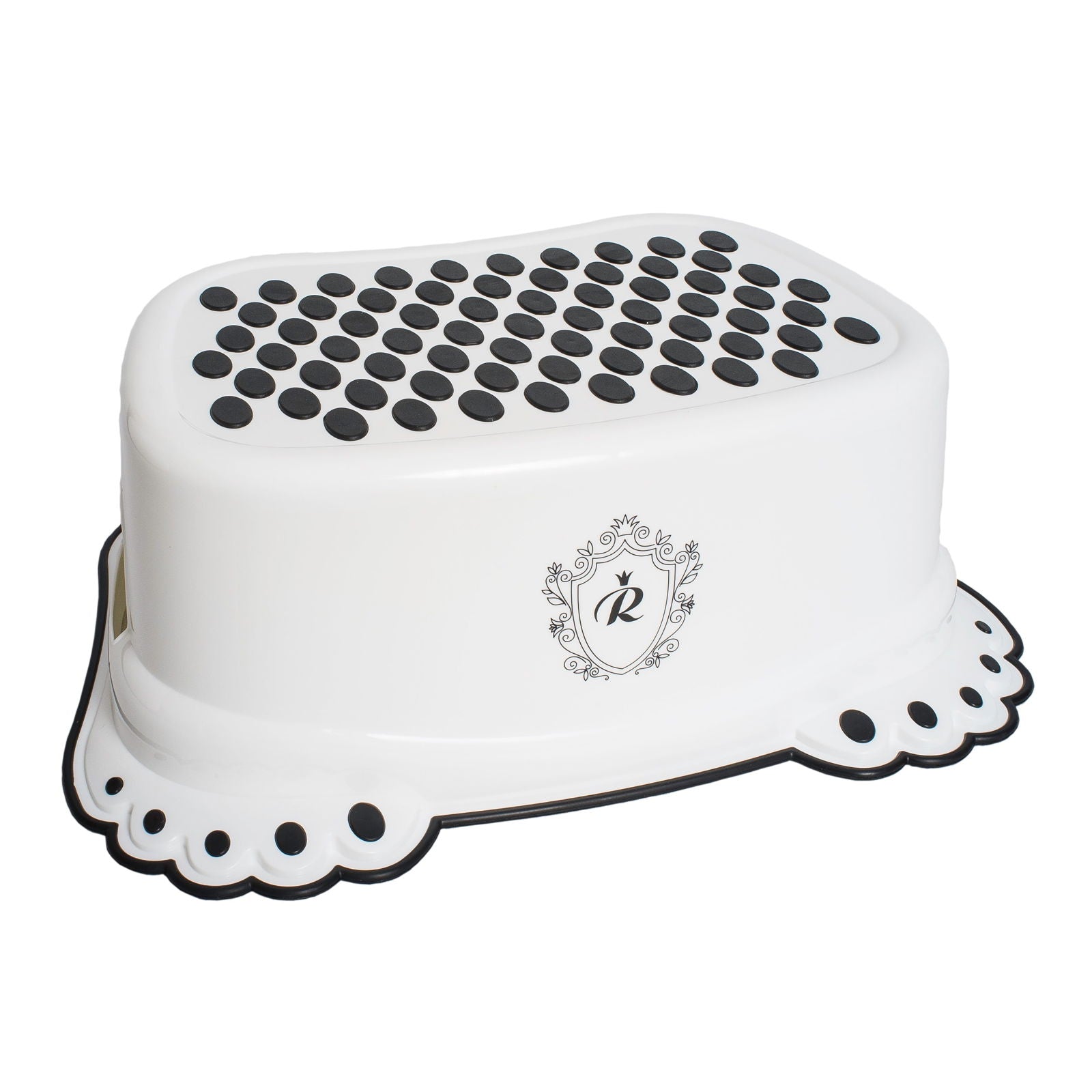 Rl006 Стъпало С Гумички Royal Baby Бял-Черен --- BebeMama