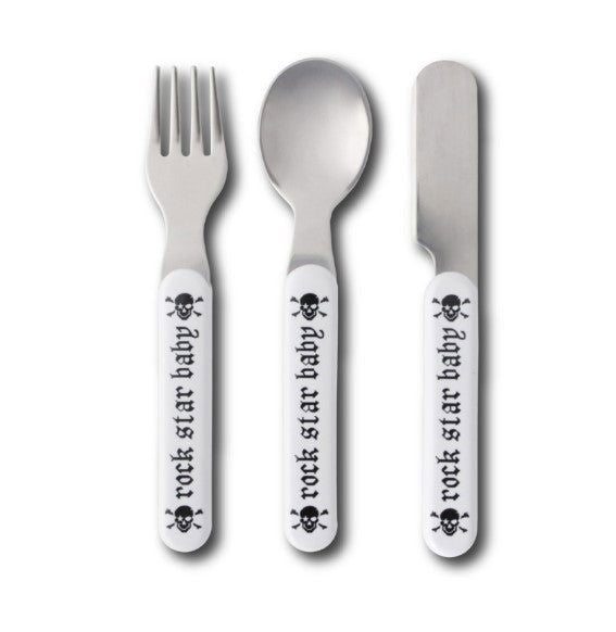 Rsb Комплект Лъжичка Виличка И Ножче - Метални Пират --- BebeMama