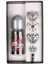 Rsb Подаръчен Комплект - Сърце С Крила Сив --- BebeMama