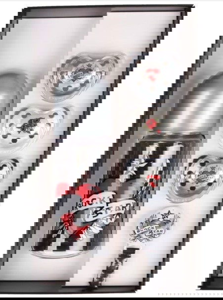 Rsb Подаръчен Комплект - Сърце С Крила Сив --- BebeMama