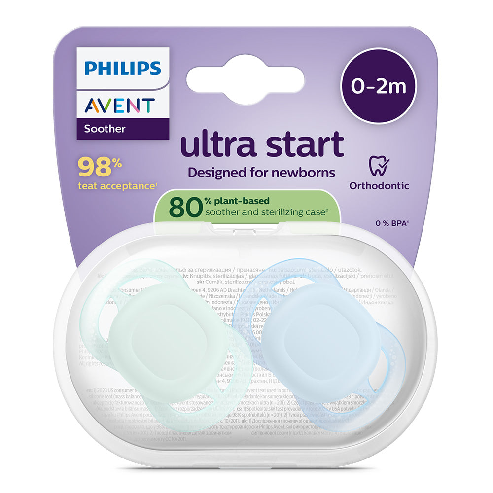 Залъгалки Ultra Start 0 2м Пастелни Момче Philips Avent
