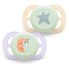 Залъгалки Ultra Start Night 0 2м Дизайн Луна И Звезди, Момиче Philips Avent