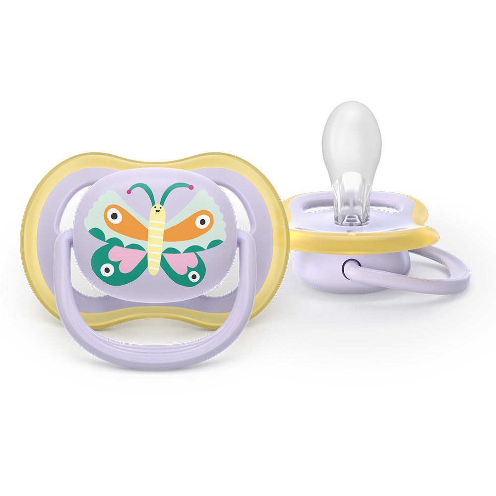 Залъгалки Ultra Air 0 6м Пастелни Пеперуда И Птица Philips Avent