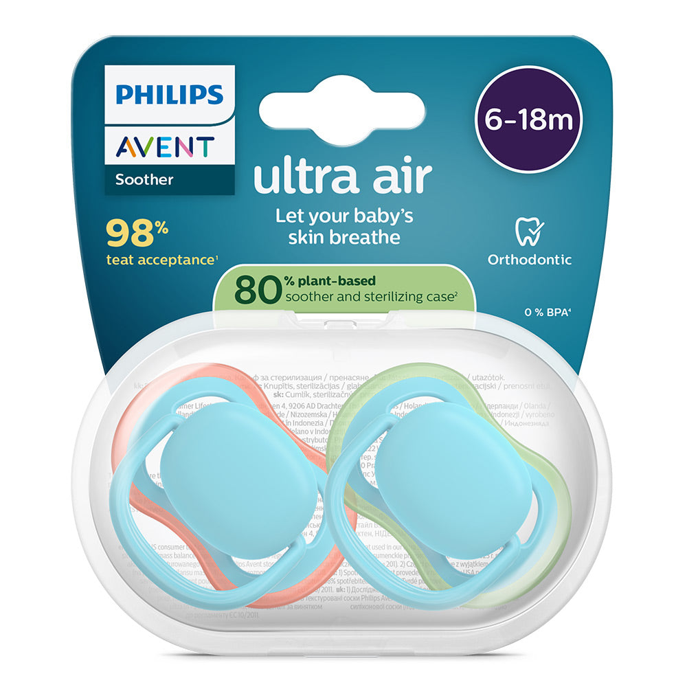 Залъгалки Ultra Air 6 18м Синьо И Зелено Philips Avent