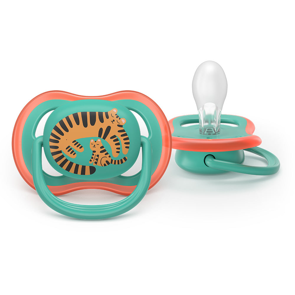 Залъгалки Ultra Air 6 18м Тукан И Тигър, Син Philips Avent
