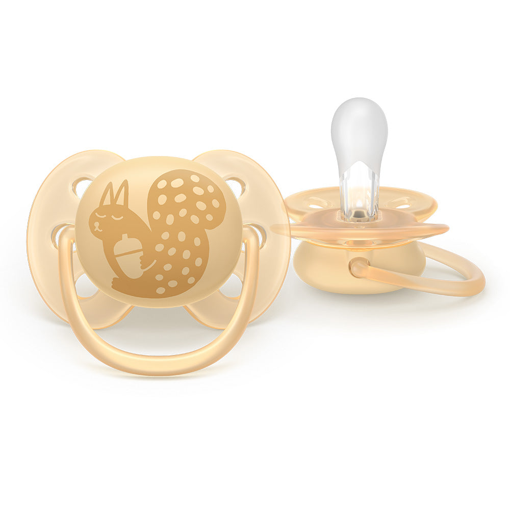 Залъгалки Ultra Soft 6 18м Неутрални С Декор Philips Avent