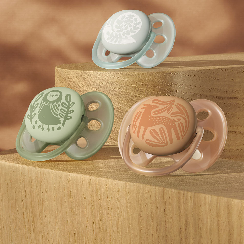 Залъгалки Ultra Soft 18м+ Неутрални С Декор Philips Avent
