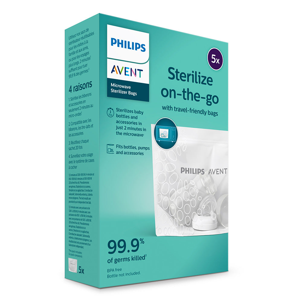 Торби За Стерилизация В Микровълнова Печка, 5 Бр. Philips Avent