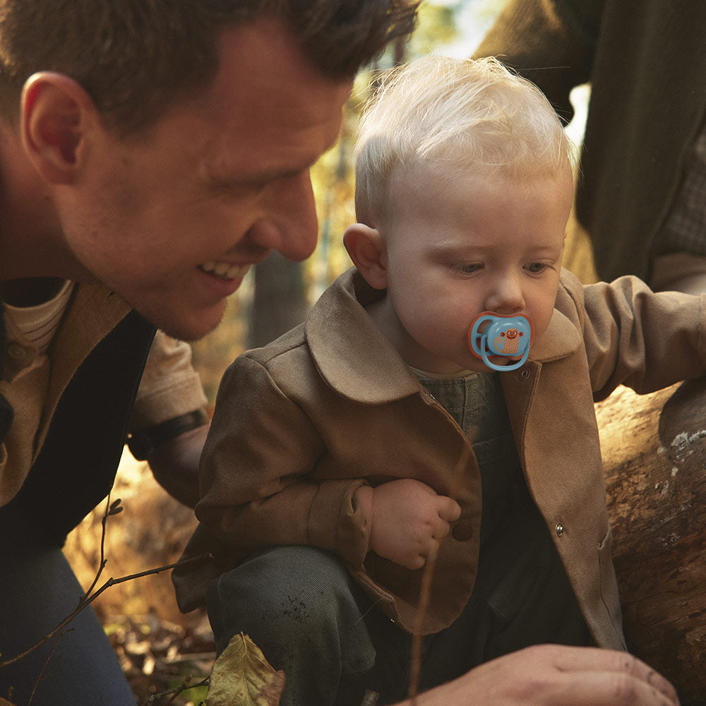 Залъгалки Ultra Air 18м+ Маймунка И Жаба, Сини Philips Avent