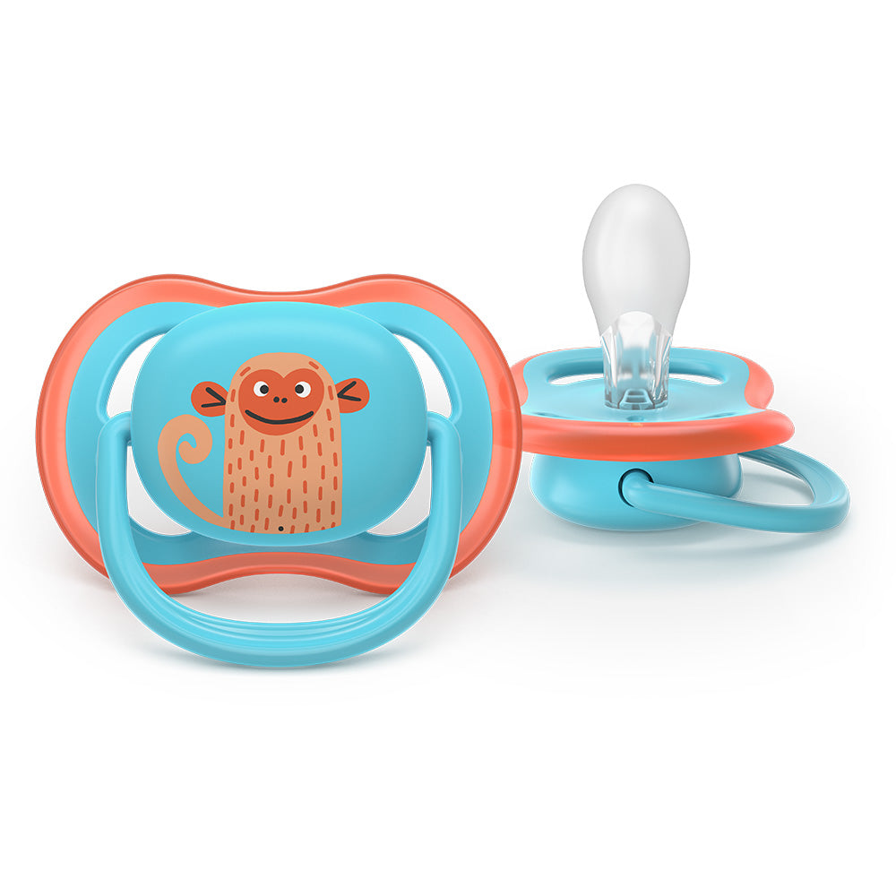 Залъгалки Ultra Air 18м+ Маймунка И Жаба, Сини Philips Avent