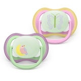 Залъгалки Ultra Air Night 6 18м Птица И Пеперуда, Розови Philips Avent