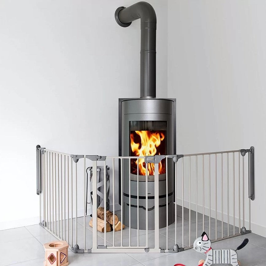 Модулна Метална Преграда 3 Модула За Отвори 82-214См Сив Modular 3 --- BebeMama