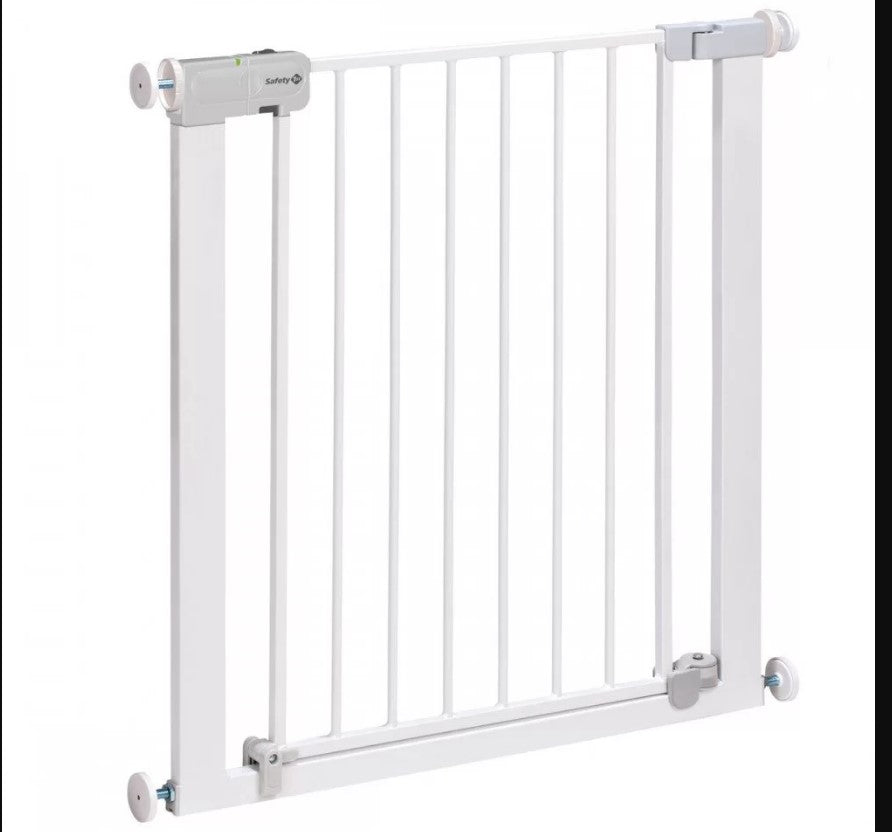 Универсална Метална Преграда За Врата С Механизъм За Автомат.Заключване - Бял Цвят Auto Close --- BebeMama