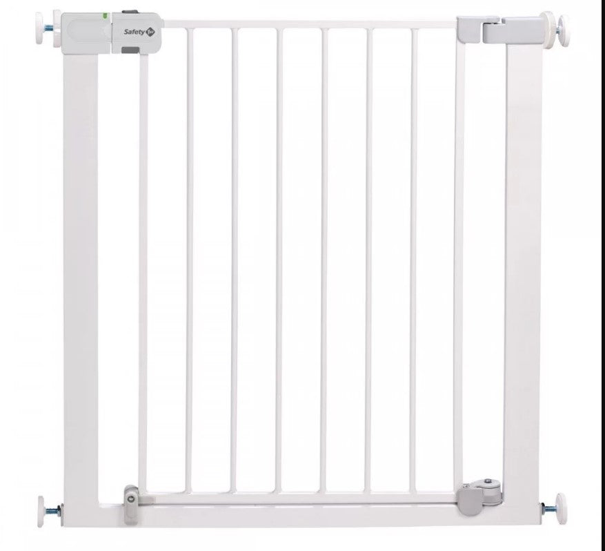 Универсална Метална Преграда За Врата С Механизъм За Автомат.Заключване - Бял Цвят Auto Close - Прегради За Врата - Safety 1St - BebeMama