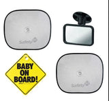 Комплект За Пътуване (1Бр. Табела; 2Бр. Сенник; 1Бр. Огледало) Travel Safety Kit - Аксесоари За Кола - Safety 1St - BebeMama