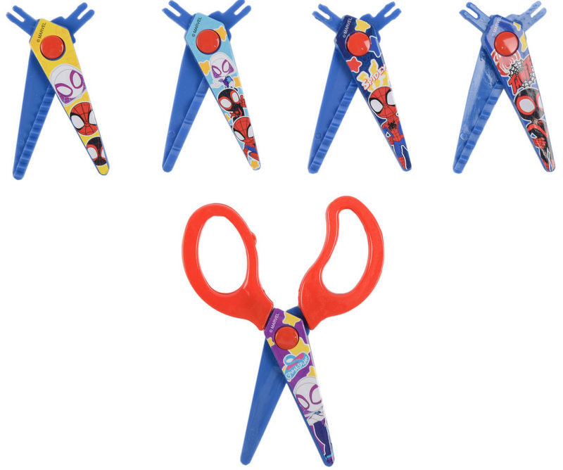 Ножица Със Сменяща Се Режеща Част С Различни Ефекти На Среза Спайдермен 24Х14Х1