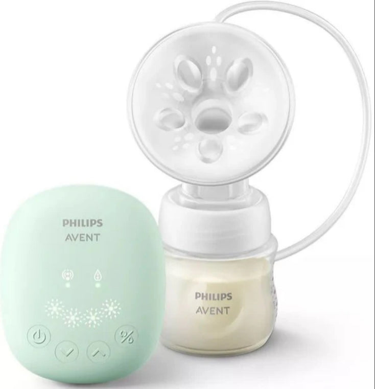 Pompă electrică de sân + tetine de alăptare Avent Natural Response 0 M+, putere de debit 2