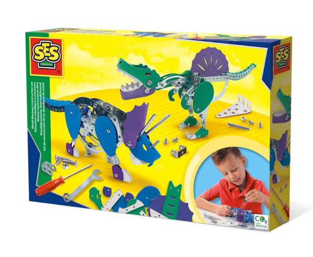 Ses - Метален Конструктор Динозавър - Трицератопс И Спинозавър --- BebeMama