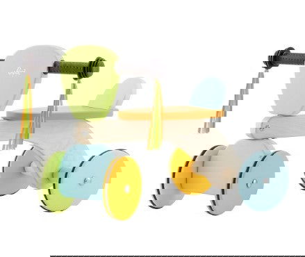 Sevi - Дървена Кола За Каране И Бутане --- BebeMama