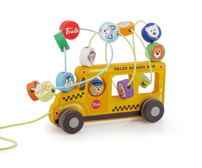 Sevi - Играчка За Дърпане: Училищен Автобус --- BebeMama