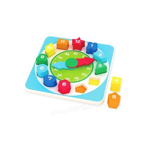 Дървен Часовник Smartbaby