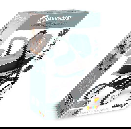 Smoby - Количка За Кукли 3 В 1 Сива --- BebeMama