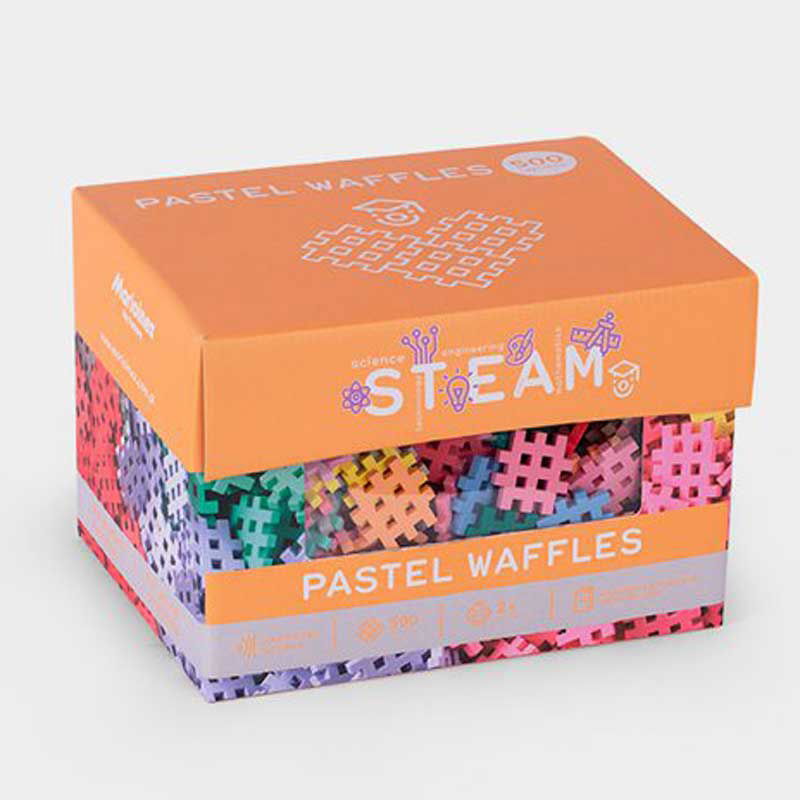 Steam Вафлен Конструктор В Пастелни Цветове - 500 Части --- BebeMama