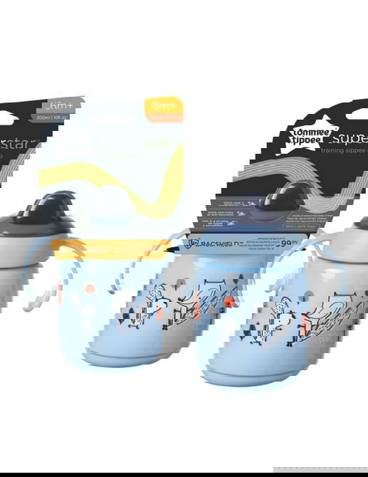 Superstar Чаша С Дръжки 300 Мл 6+ Синя --- BebeMama