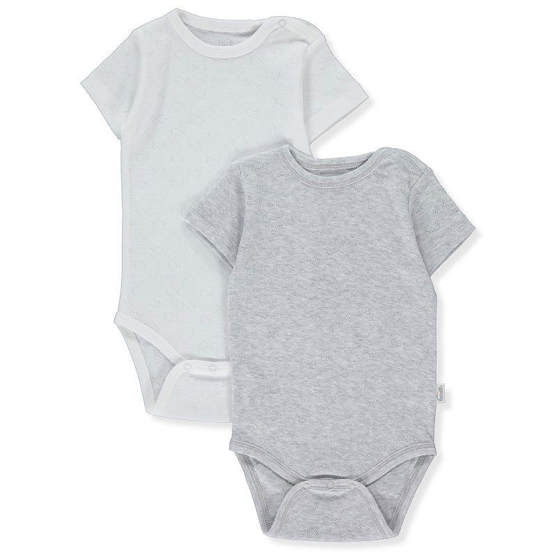 T3387 Боди К.Р. 2 Бр Basic 24 Сив 12-18M 86Cm --- BebeMama