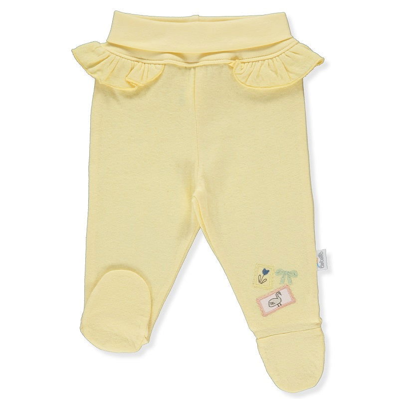 T3393 Ританки Happy Garden Жълт 0-1M 56Cm --- BebeMama