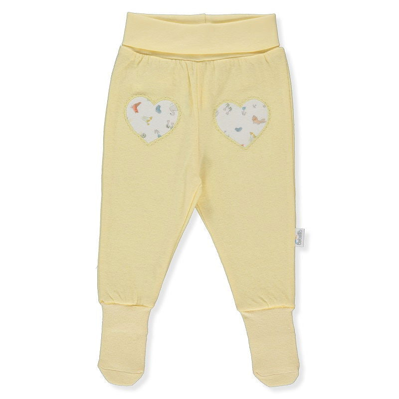 T3396 Ританки-Чорап Happy Garden Жълт 0-3M 62Cm --- BebeMama