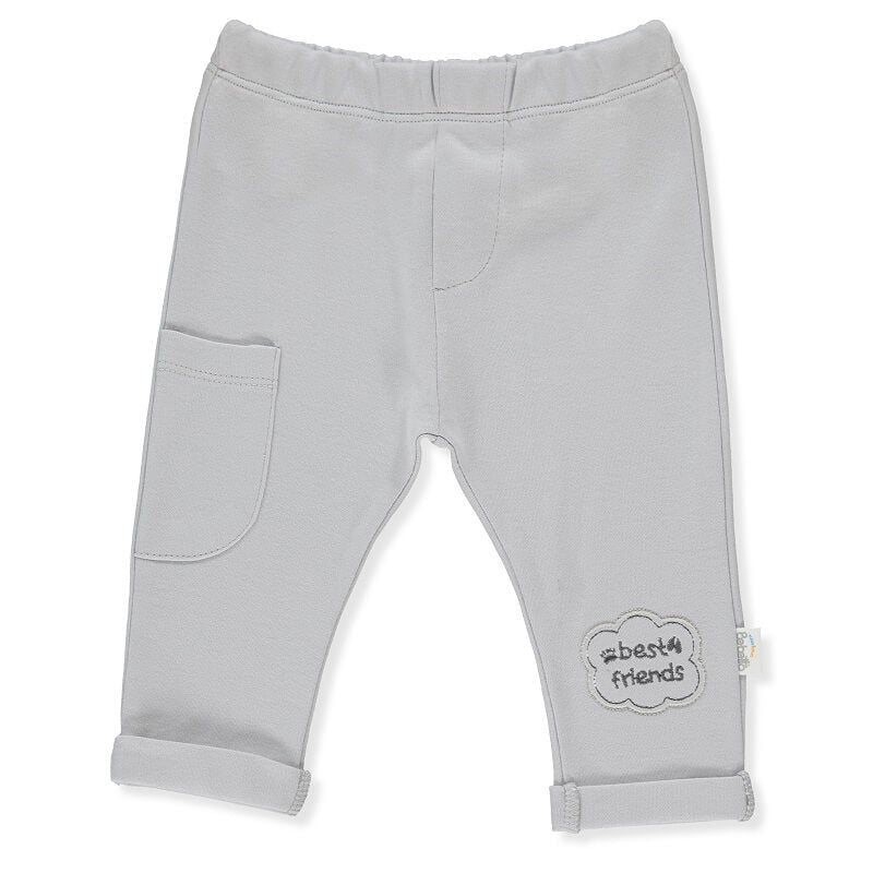 T3578 Панталонче Besties Сив 9-12M 80Cm --- BebeMama