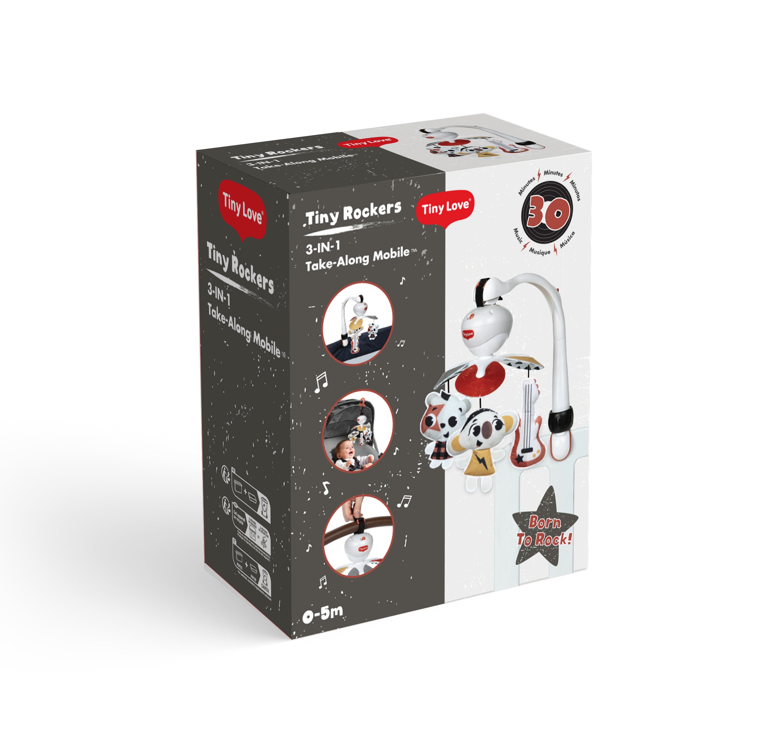 Tiny Love Музикална Въртележка Take Along Mobile Tiny Rockers, 0М+