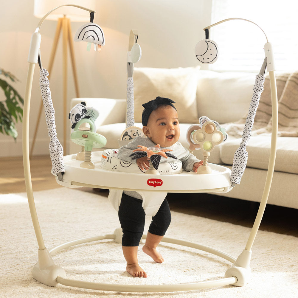 Активен Център За Игра И Бънджи 4 In 1 Jump&play Black&white Decor, 6м+ Tiny Love